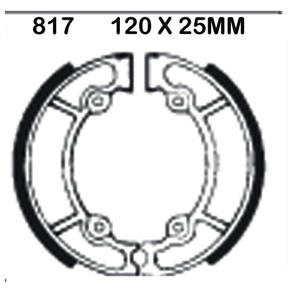 EBC EBC Brake Shoes 817